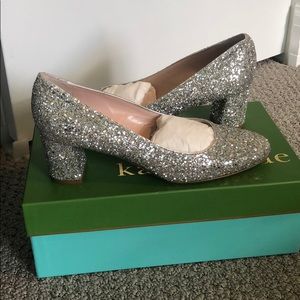 BRAND NEW Kate Spade 3” sparkle heels